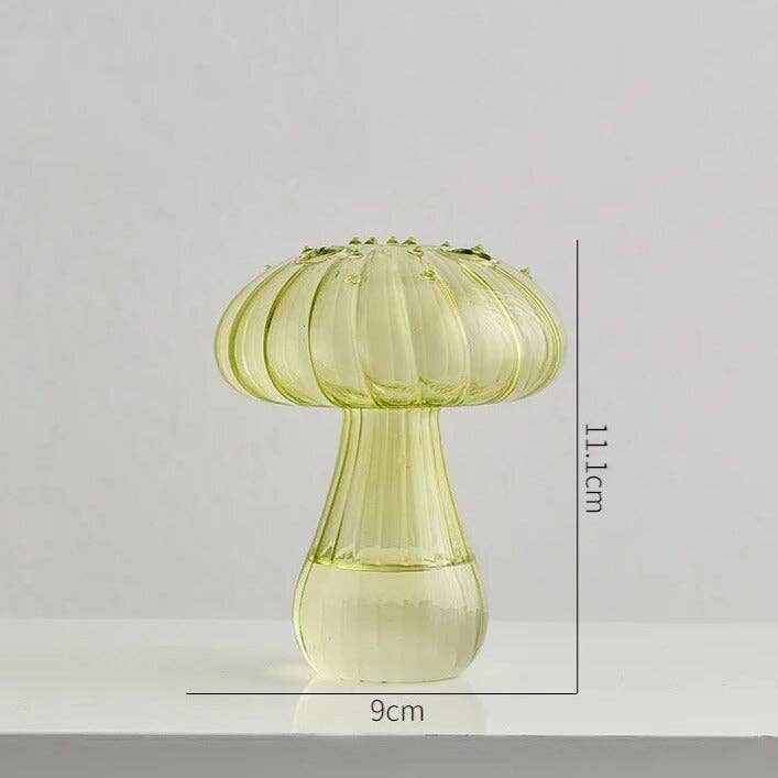 Modern Mushroom Vase Yellow