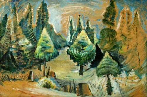 Pine Forest Emily Carr Greeting Card