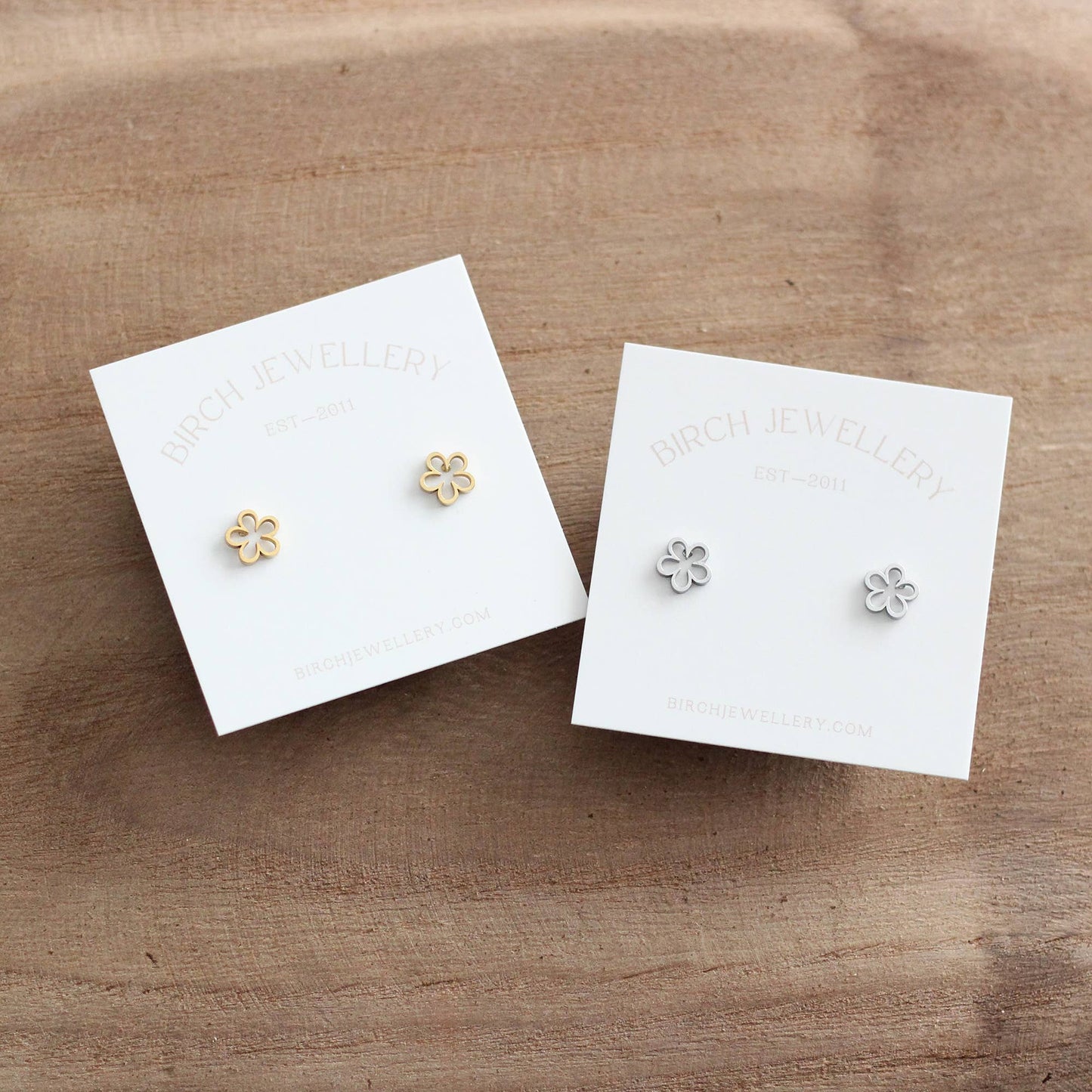 Mini Flower Earrings (Gold)