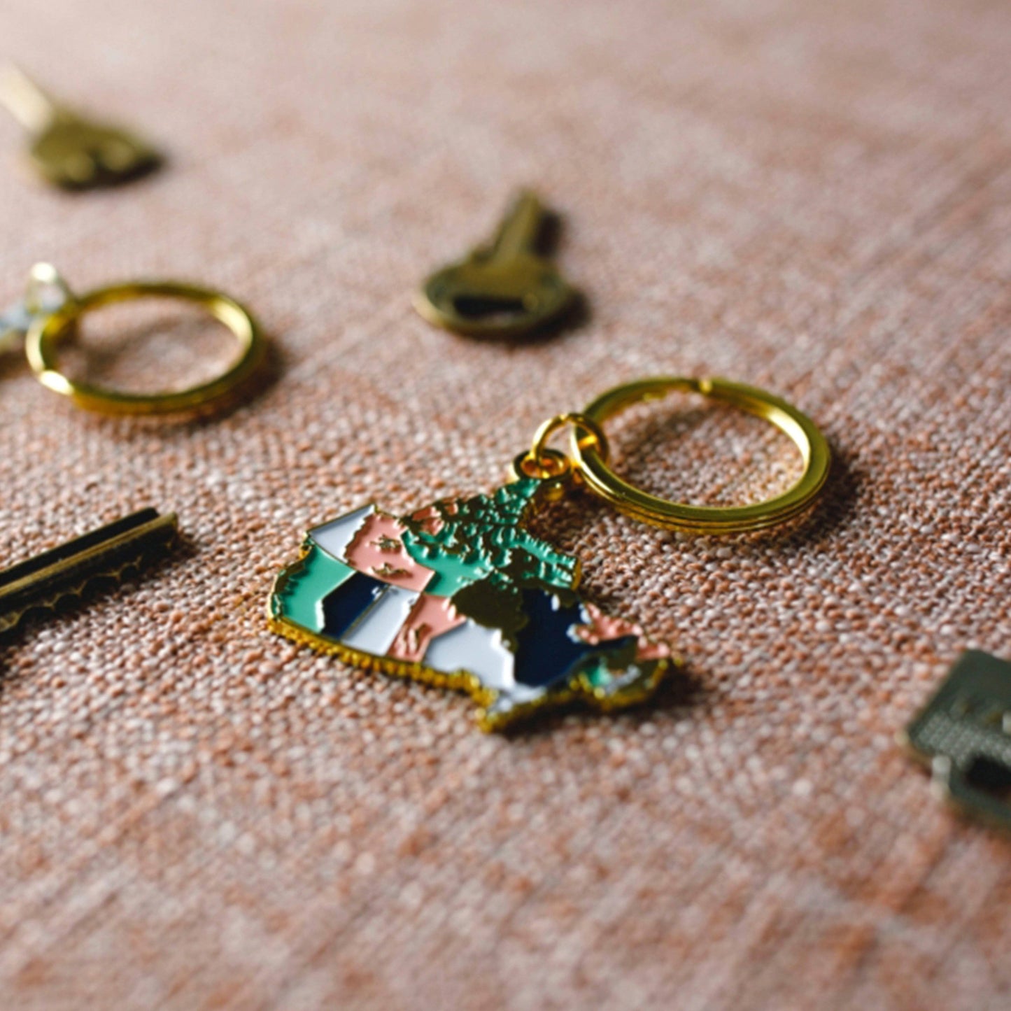 Canada Enamel Keychain