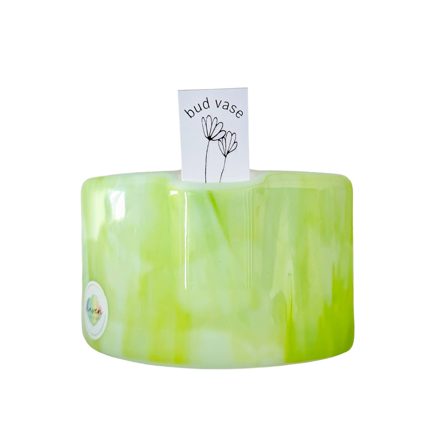 Fused Glass Curved Bud Vase/Oil Diffuser Assorted