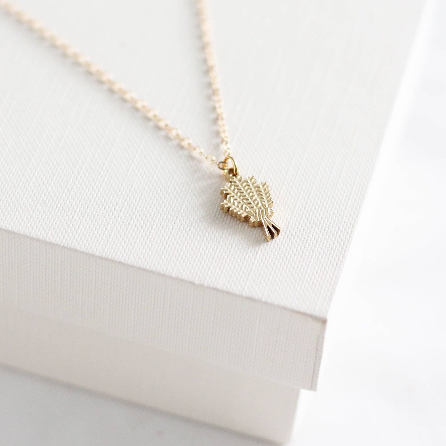 Wheat Necklace: Silver