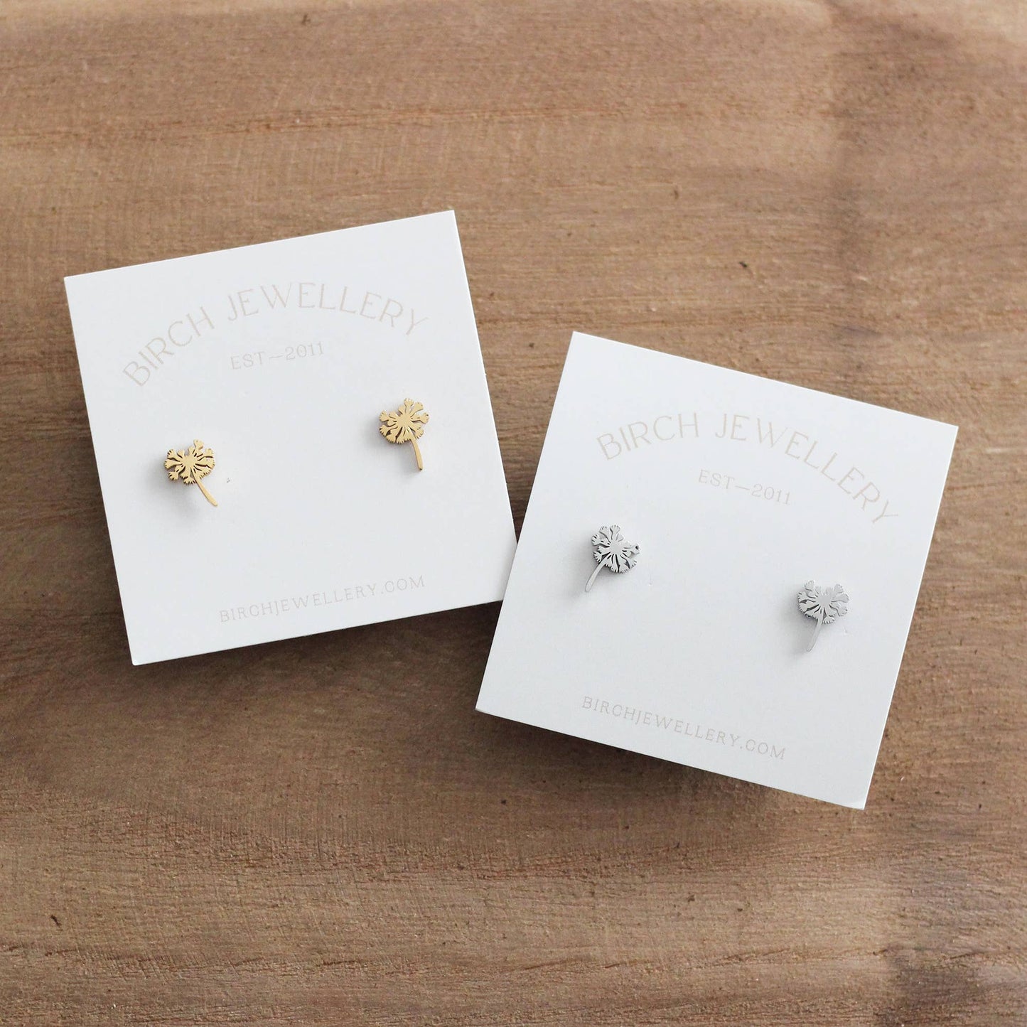 Mini Dandelion Earrings (Gold)