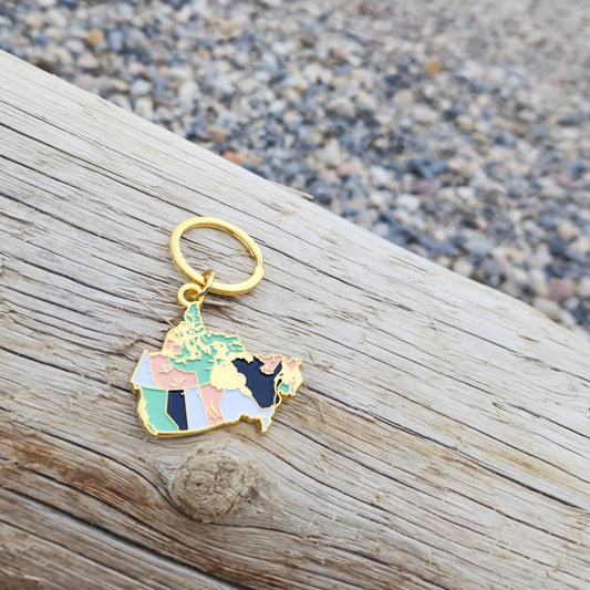 Canada Enamel Keychain