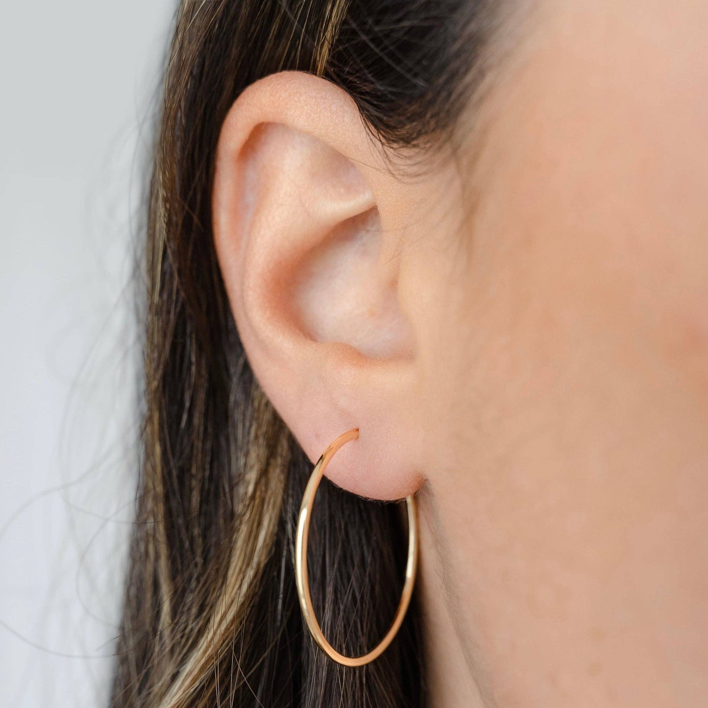 Thin Hoops: Gold Filled / 12mm
