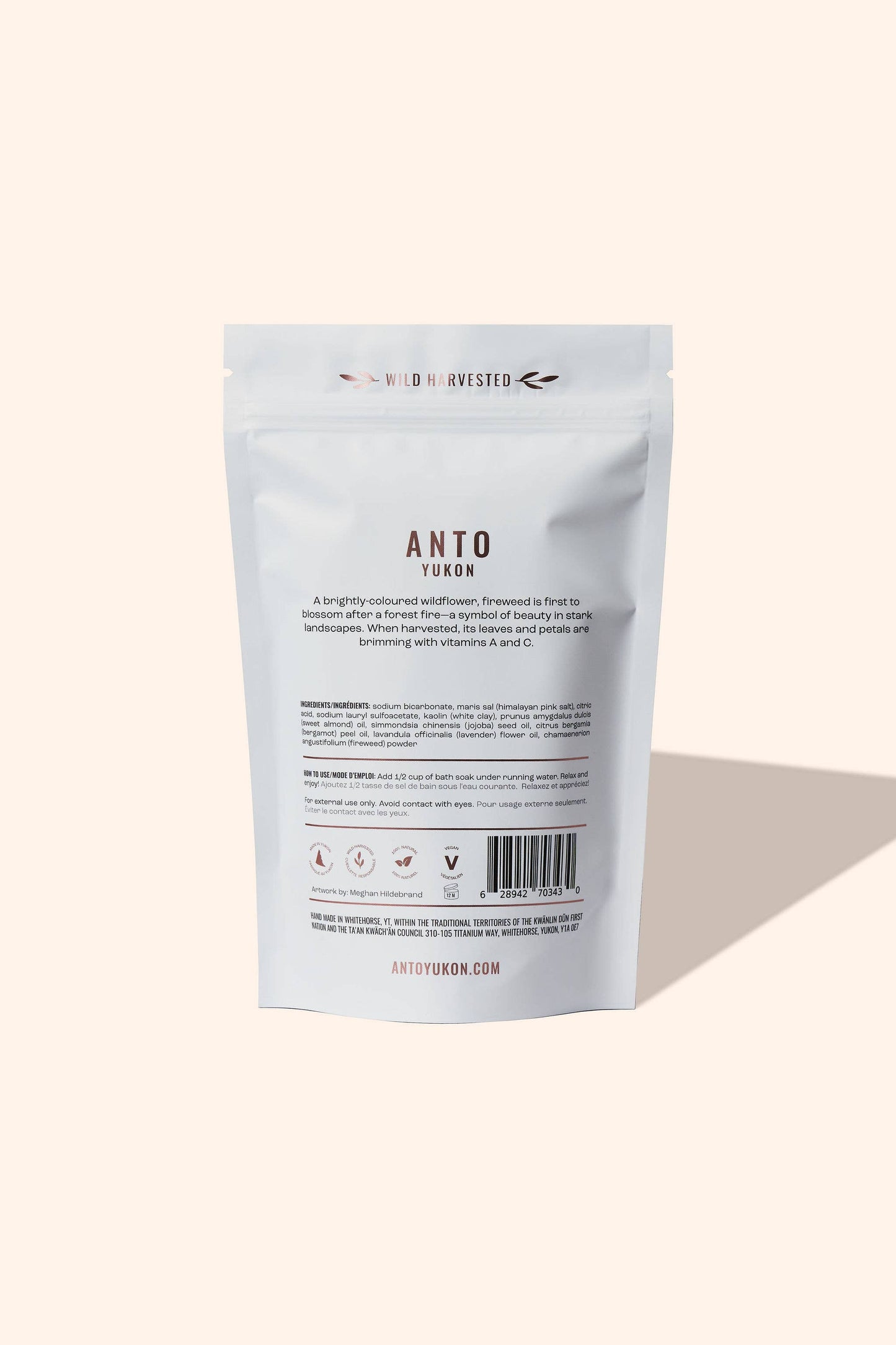 Foaming Fireweed Bath Soak: 500 g