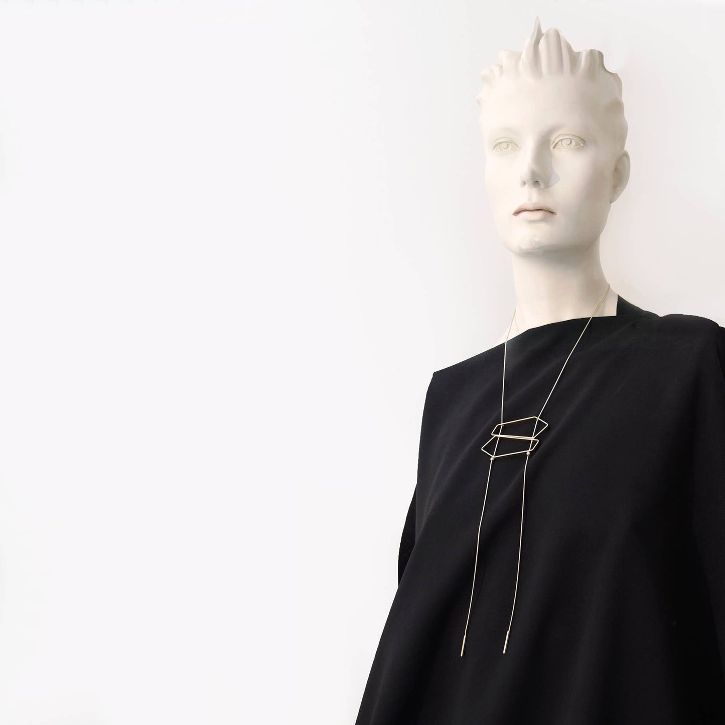 Fret Necklace: Satin Silver