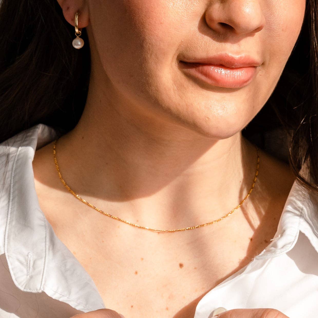 Figaro Chain: 16” / Gold Filled