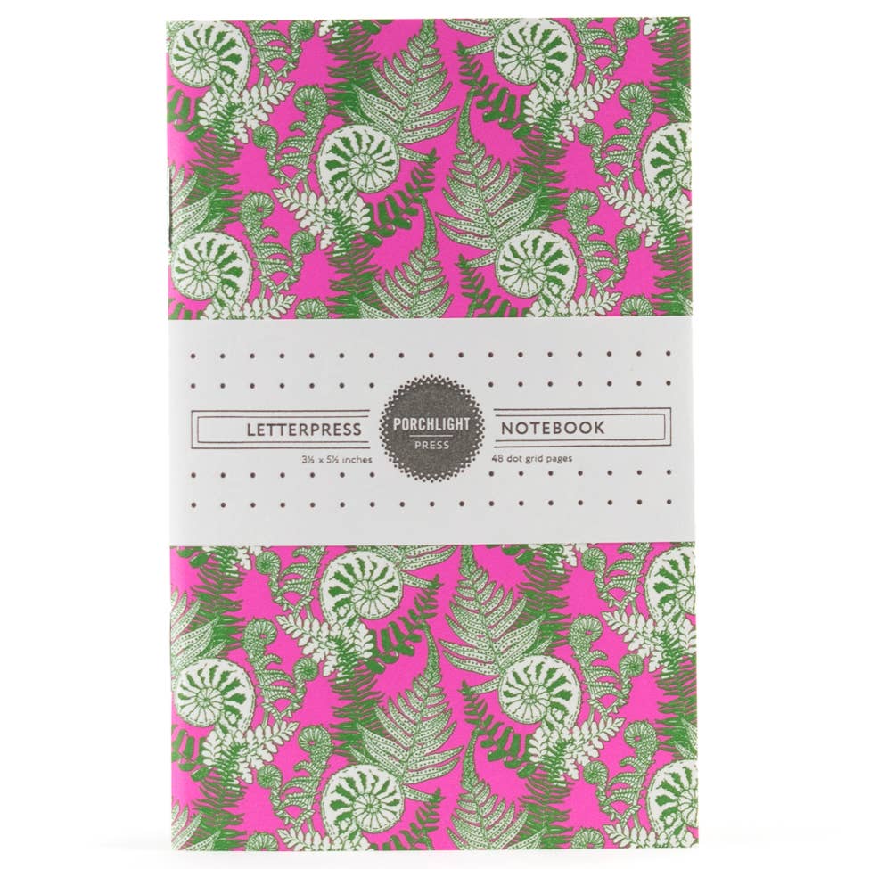 Forest Foraging Series: Fiddlehead Fern Pocket Notebook: Plain Pages