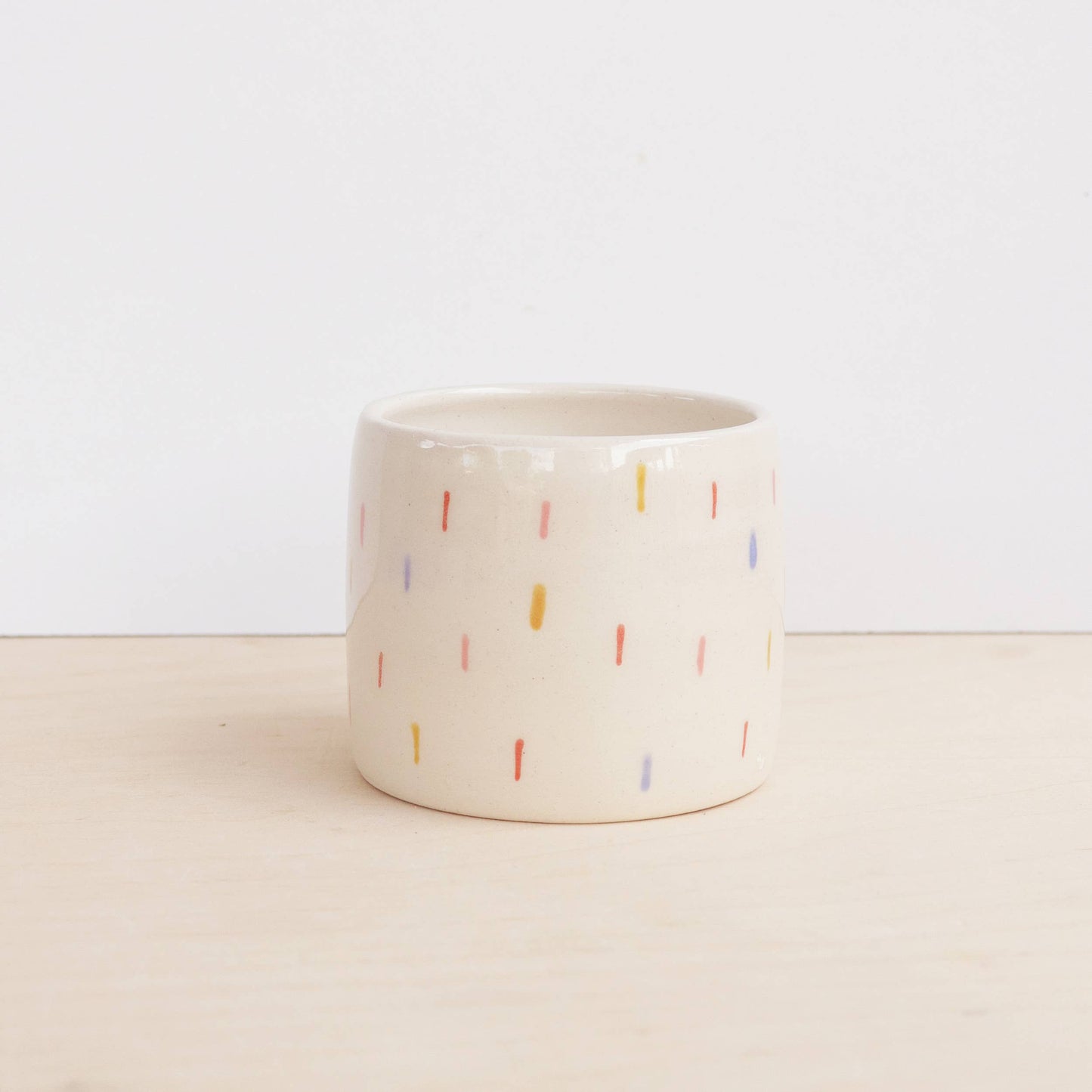 Small Ceramic Planter - Confetti