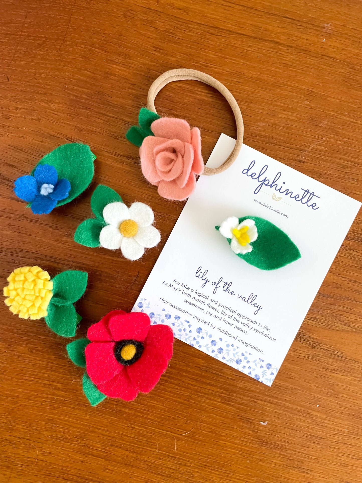 Lily of the Valley Hair Clip - May Birth Month Flower Gift