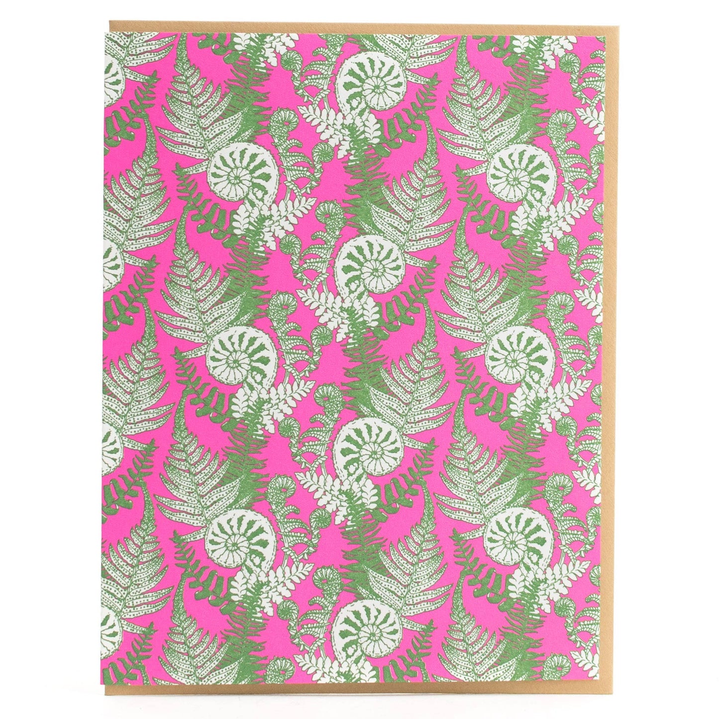 Forest Foraging Series - Fiddlehead Fern Pattern: SIngle Card