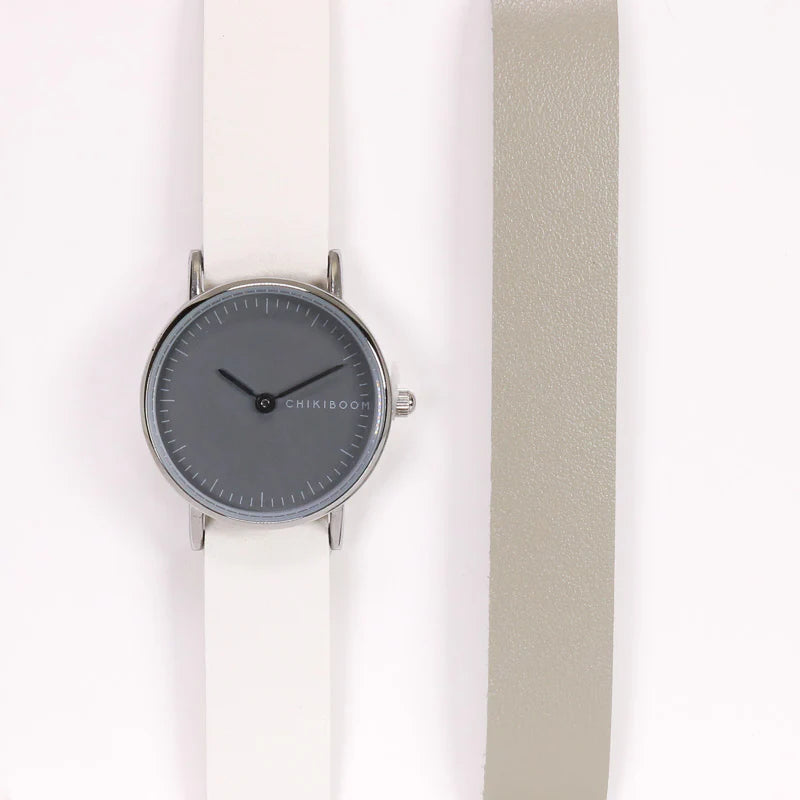 90's Inspired Watch Duos White/Grey