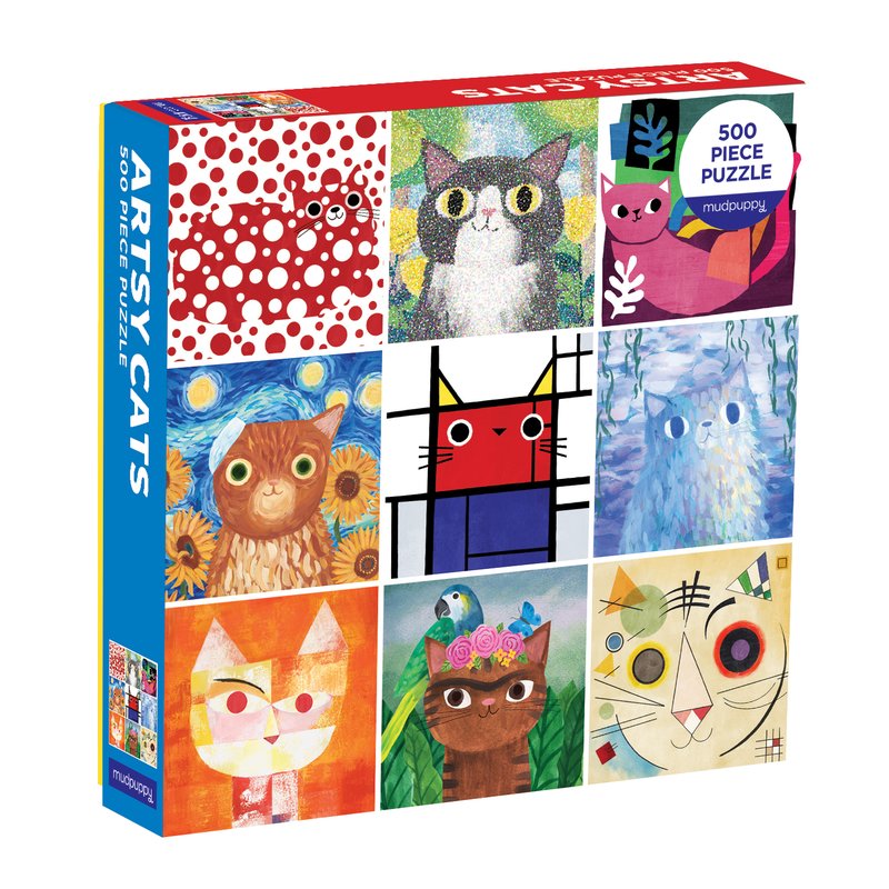Artsy Cats 500 pc Puzzle