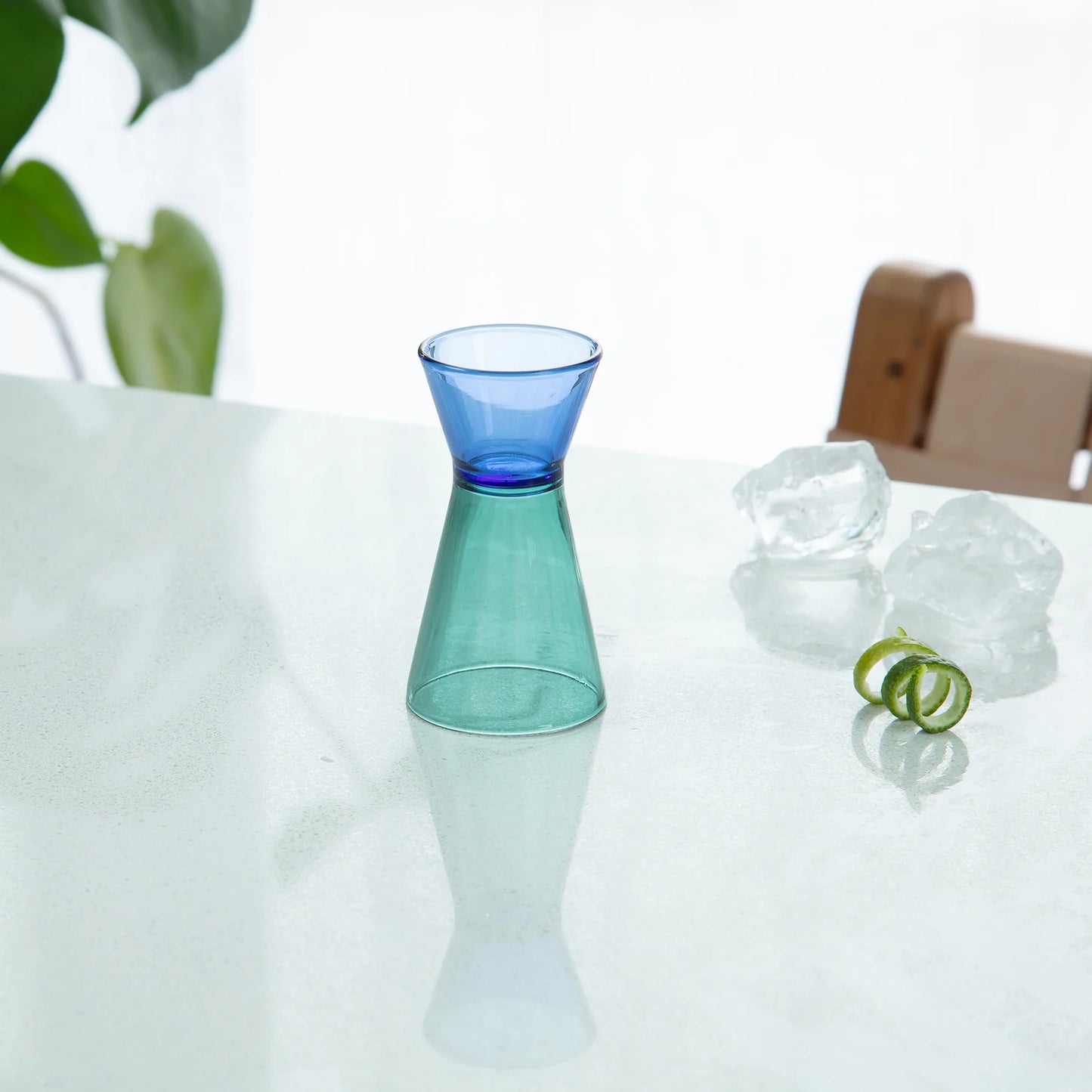 Duo Tone Cocktail Jigger Blue