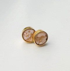 Clay Rose Jewelry Circle Stud Gold Plated