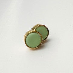 Clay Rose Jewelry Circle Stud Gold Plated