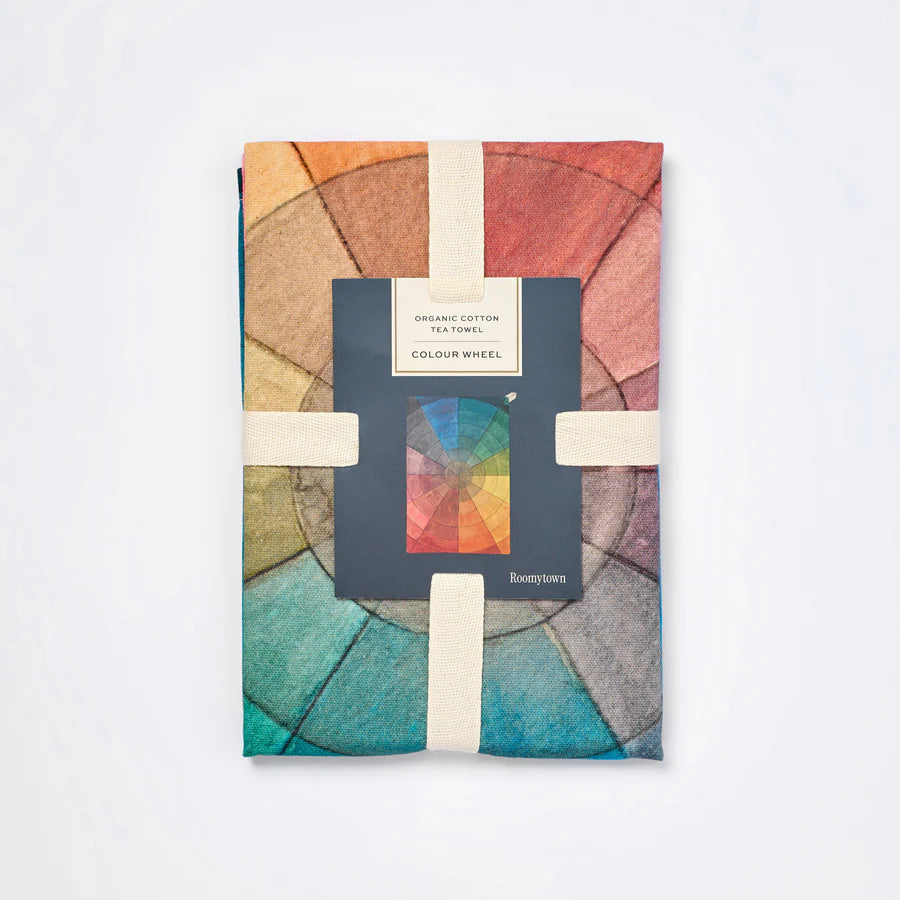 Colour Wheel Organic Cotton Tea Towel