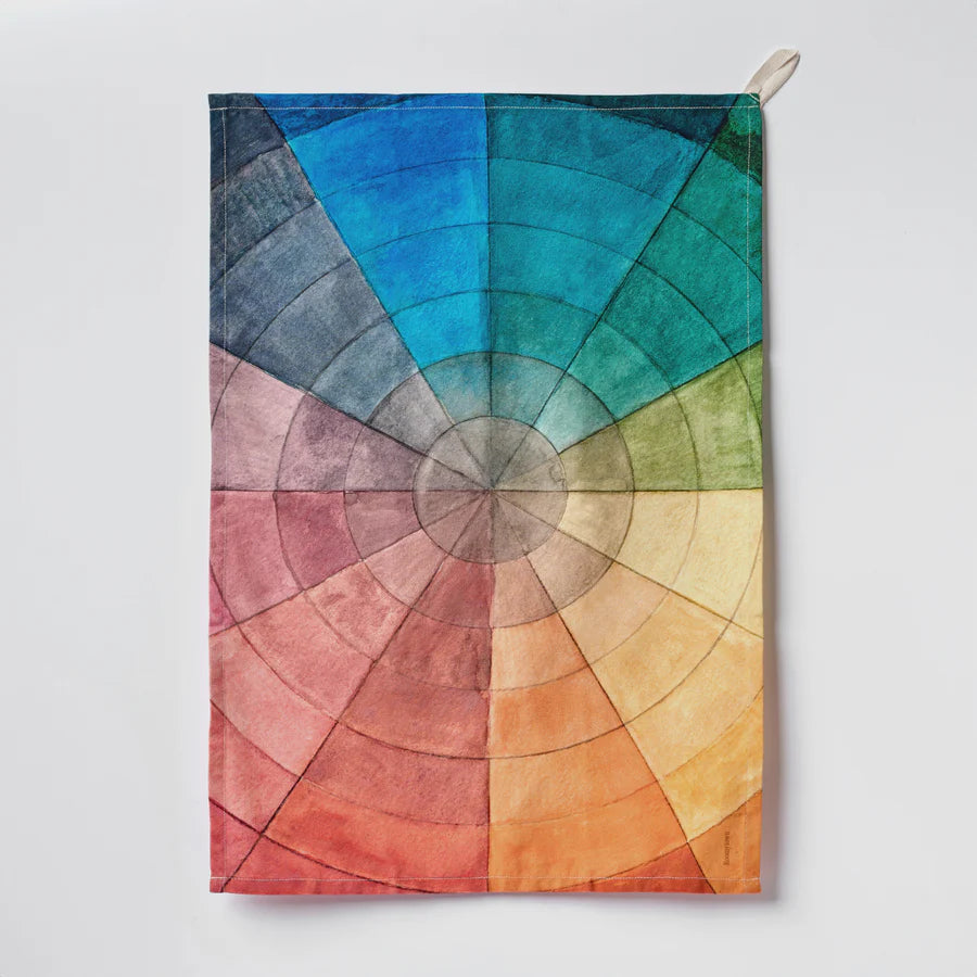 Colour Wheel Organic Cotton Tea Towel