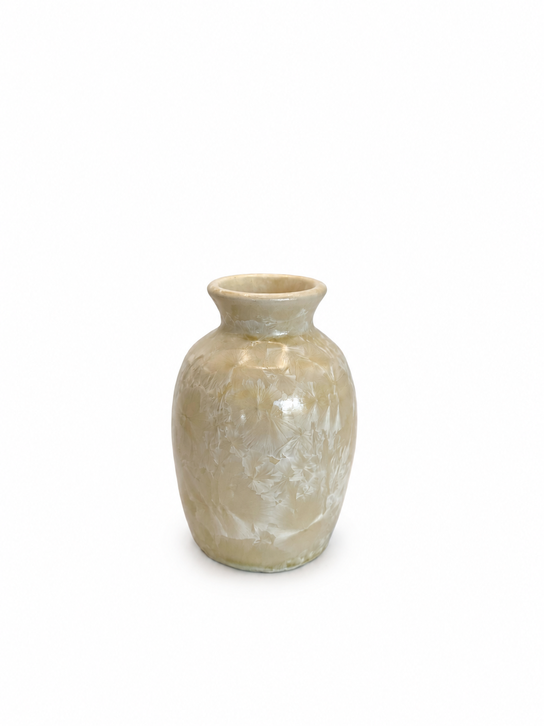 Vase Small Silver Gray Crystals