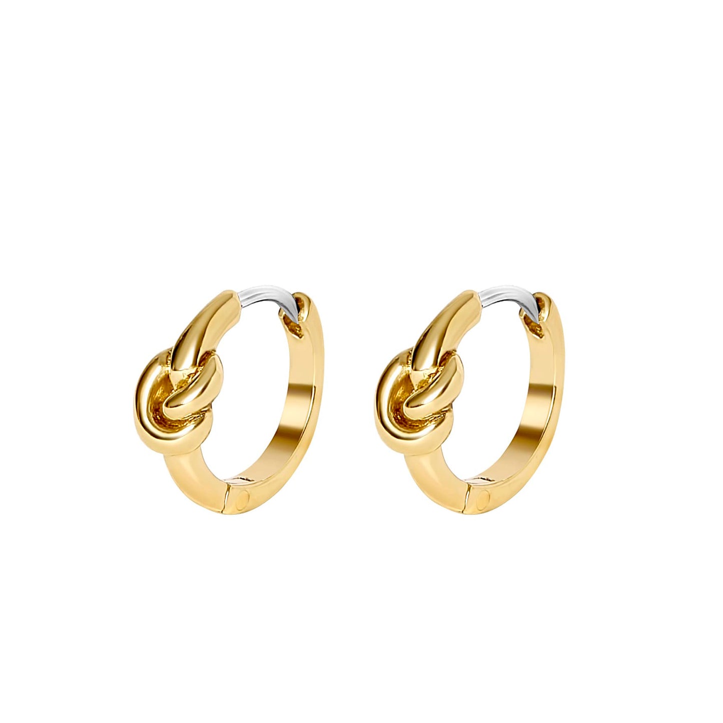 Knot Hoop Earrings