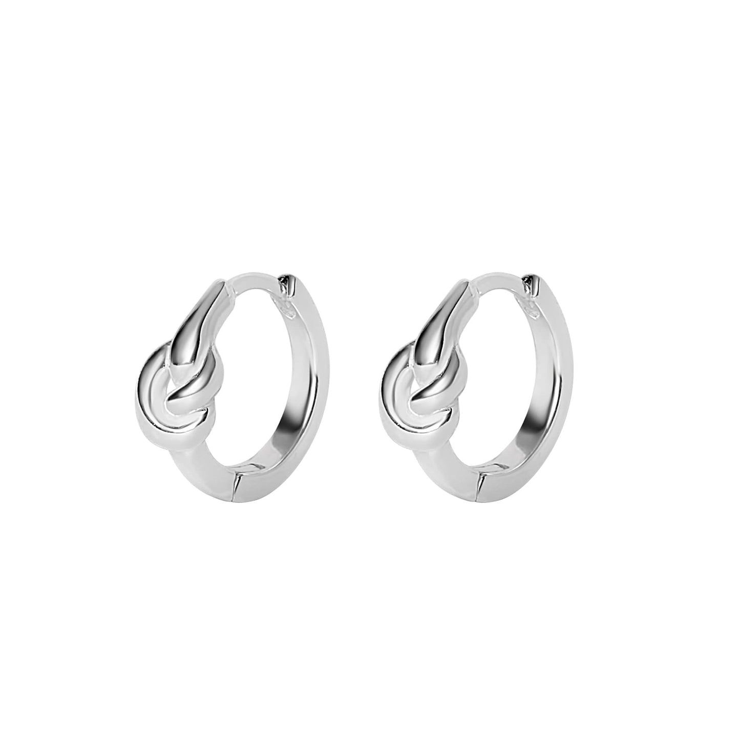 Knot Hoop Earrings