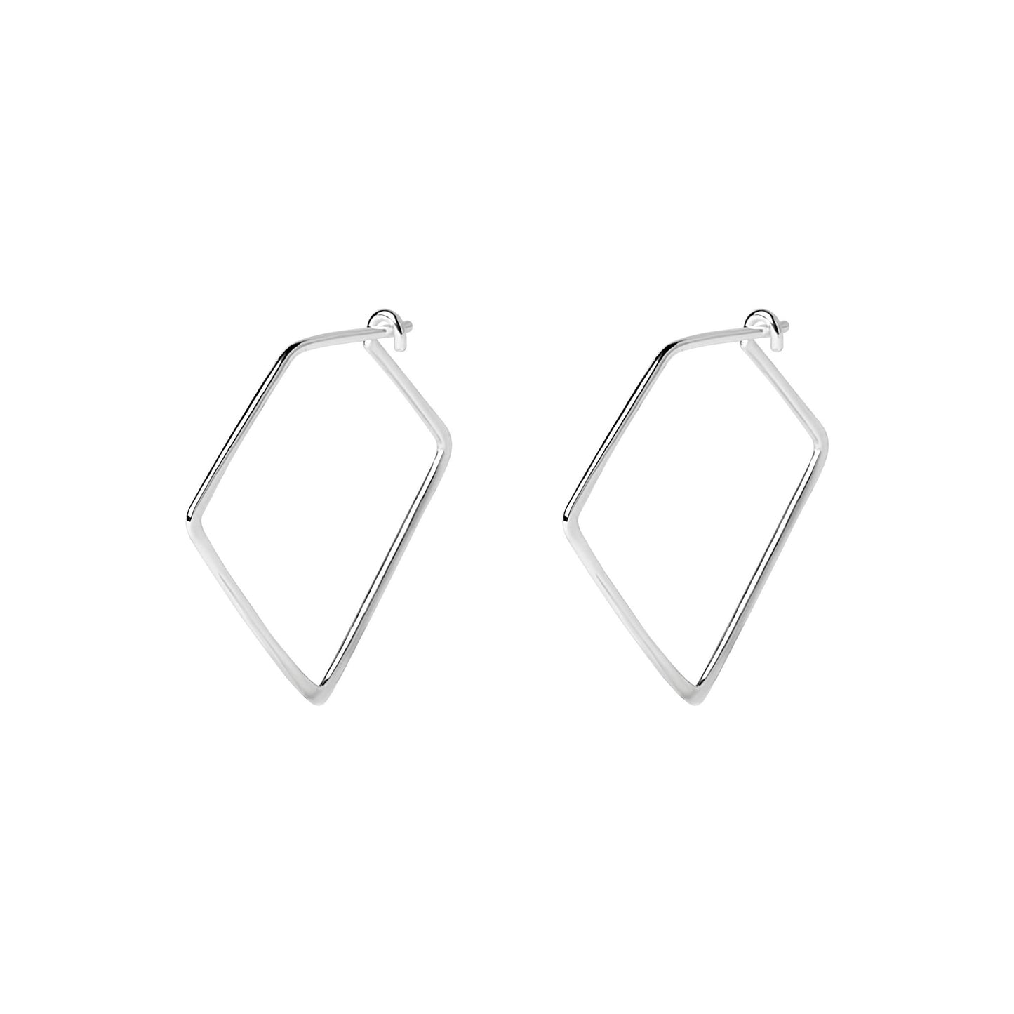 Sara Thin Triangular Hoop