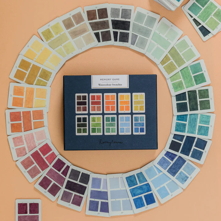 Memory Game Watercolor Swatches