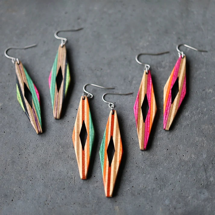 Rhombus Dangle Earrings