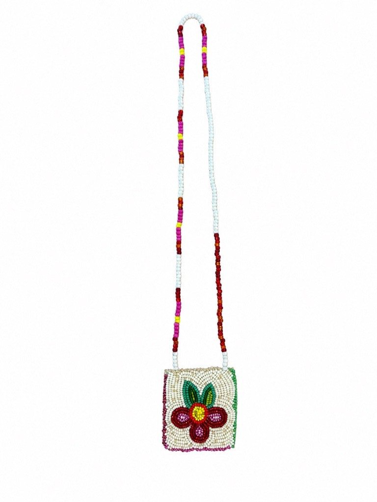 Pink Red Floral Necklace