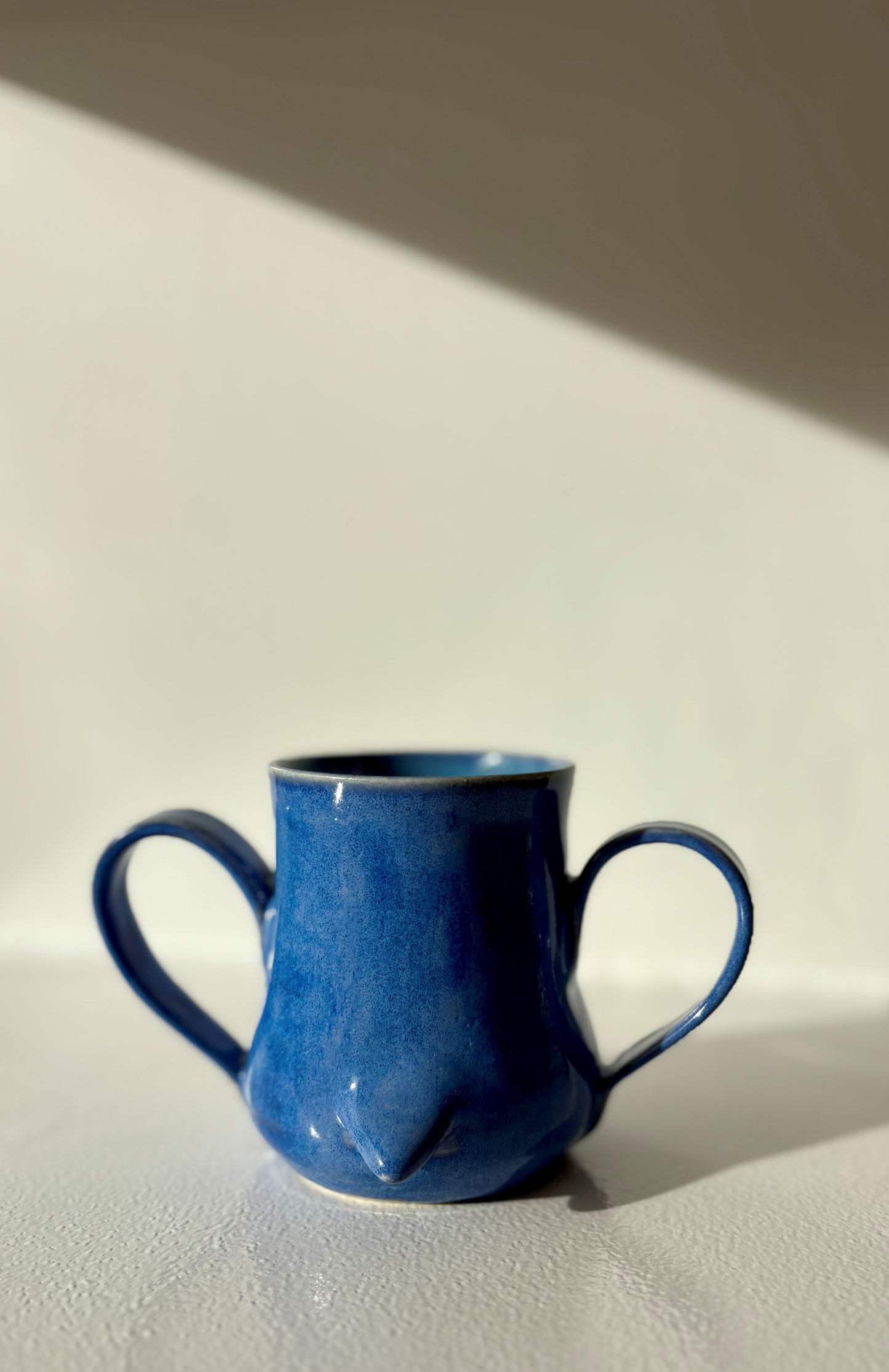 Bear Pawttery Penguin Mug Blue
