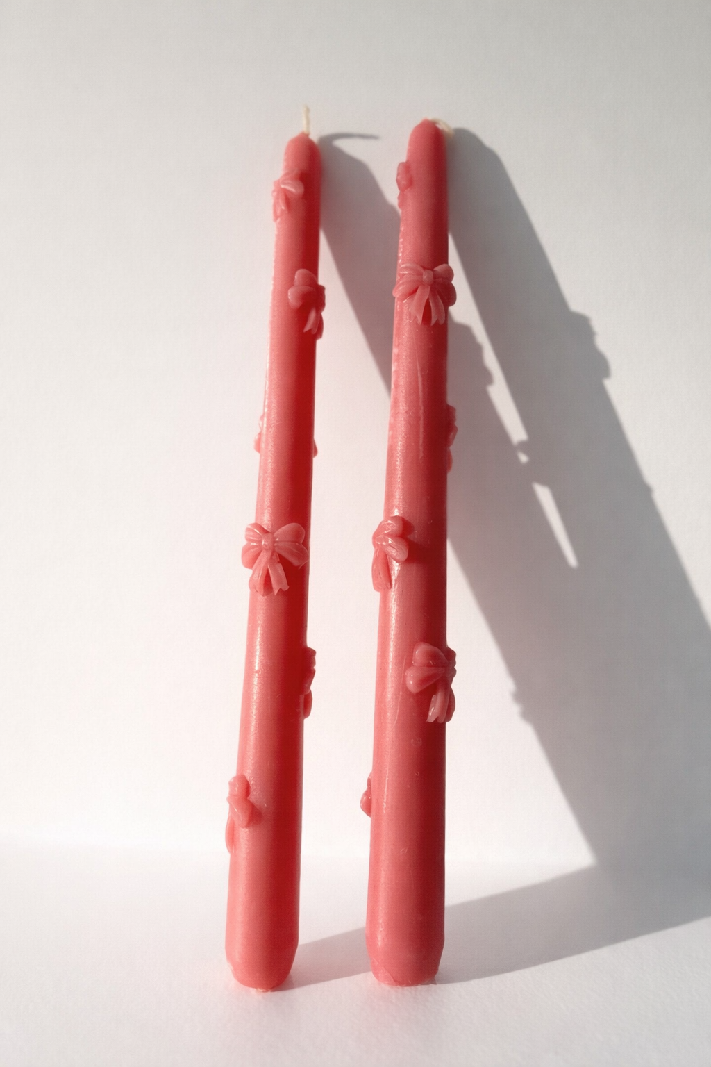 Five of Hearts Bow Tapers Set of 2