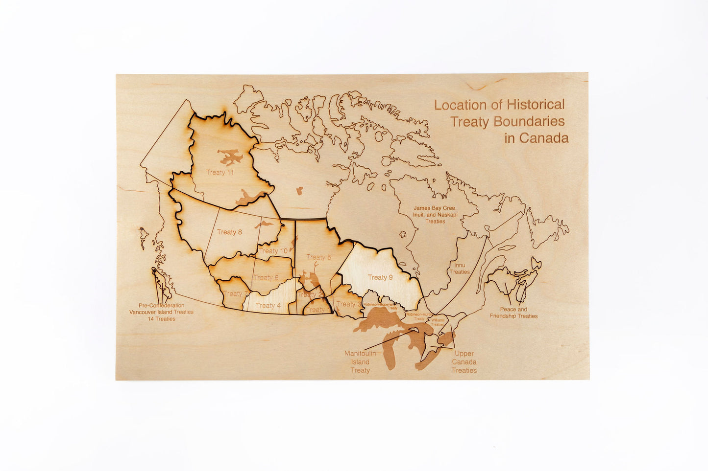 Treaty Map Puzzle Canada