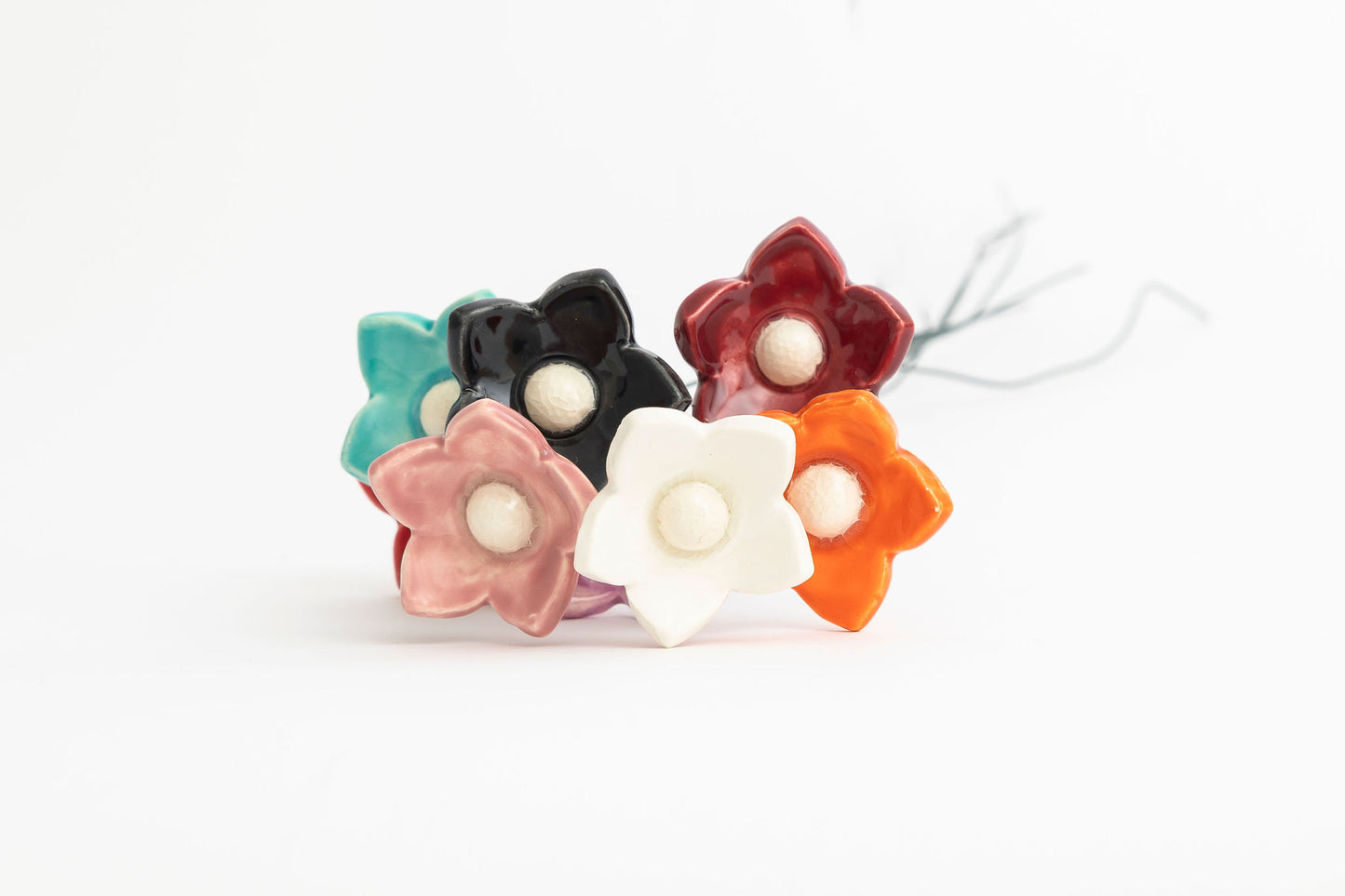 Monique Martin Modern Ceramic Flower Assorted