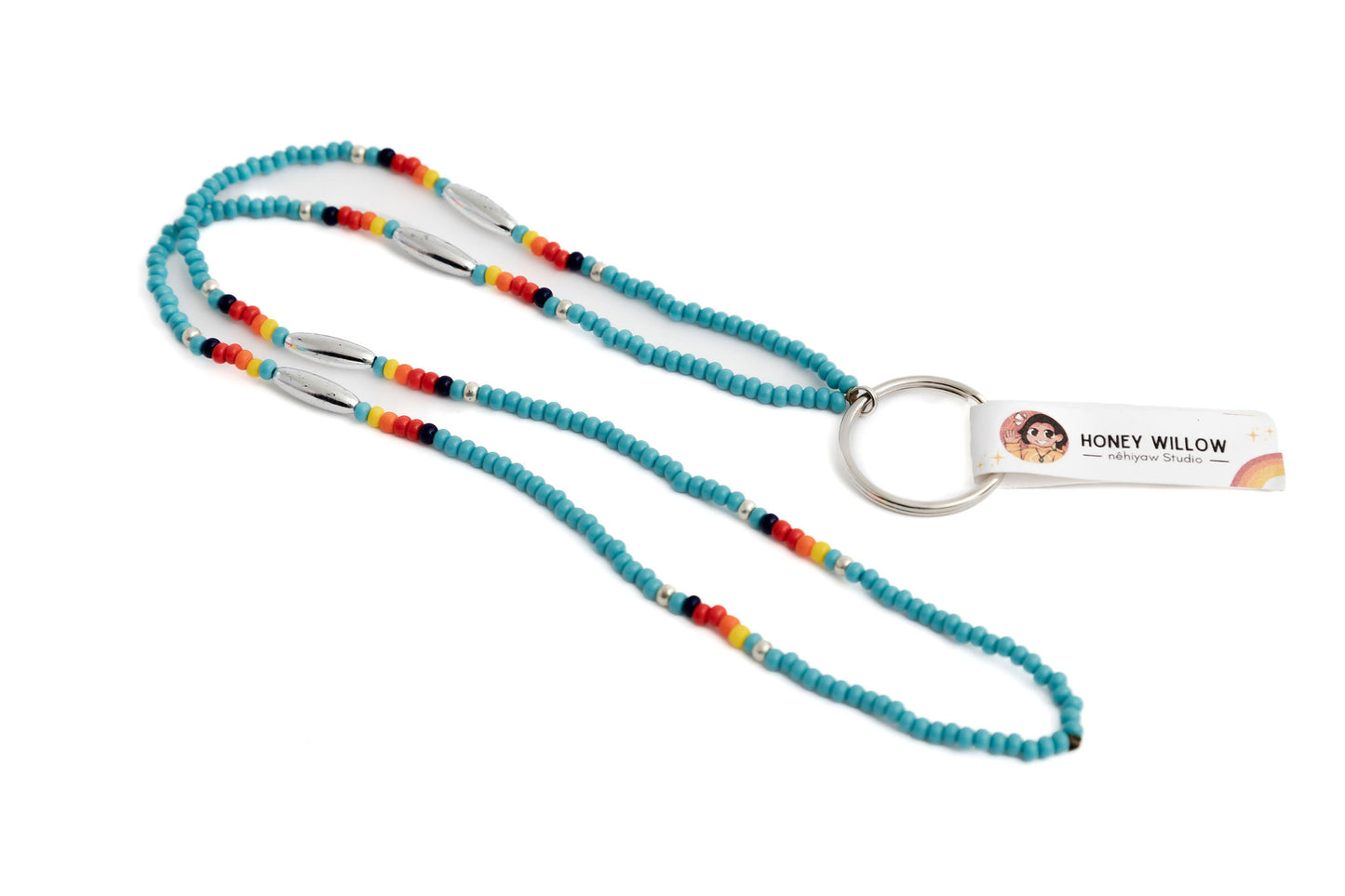 Honey Willow Pony Bead Lanyard