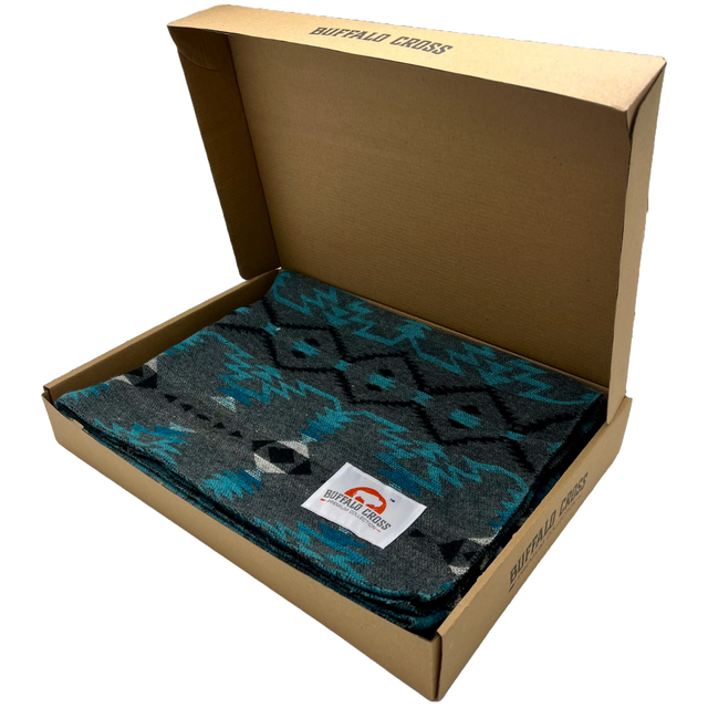 Turquoise Horizon Blanket