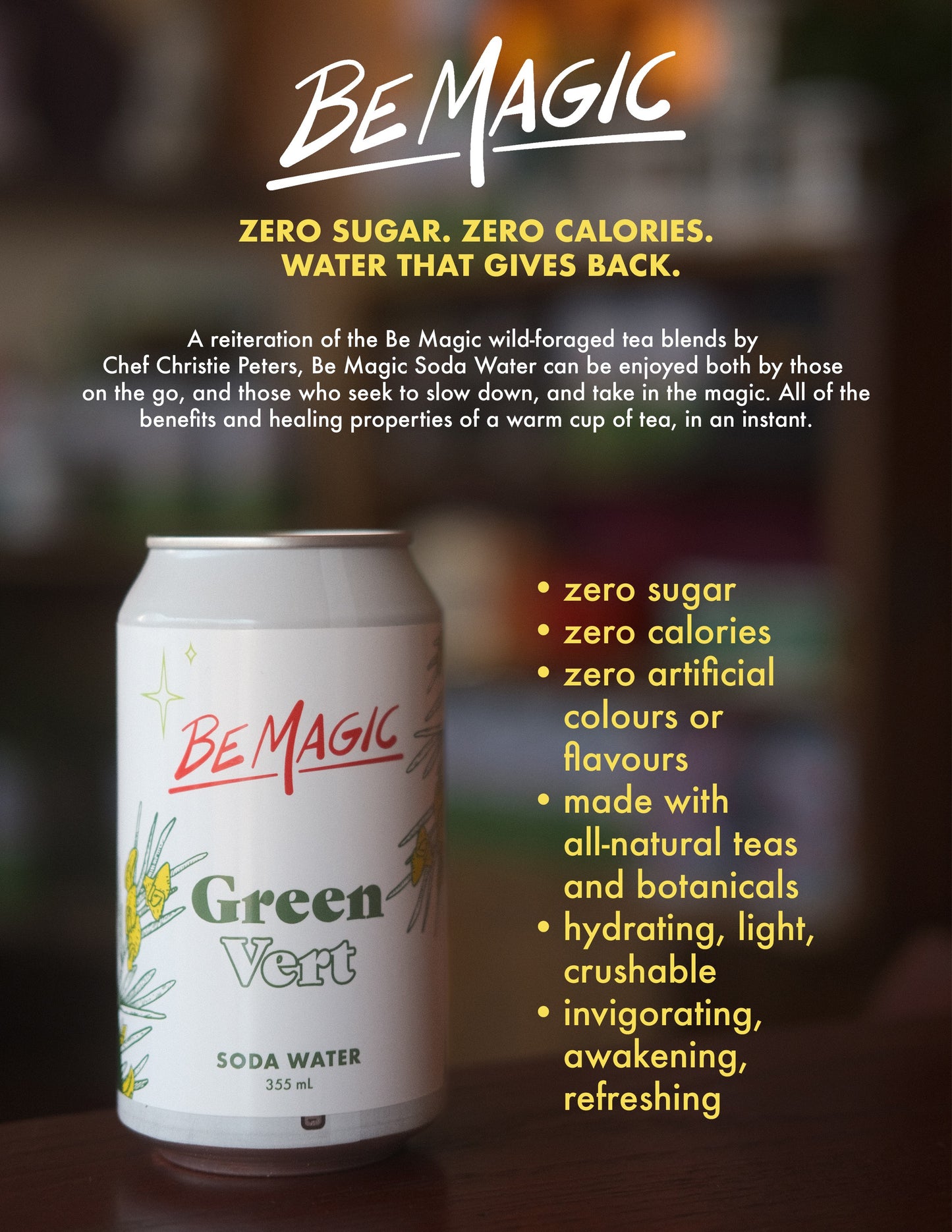 Be Magic Green Tea Soda Water