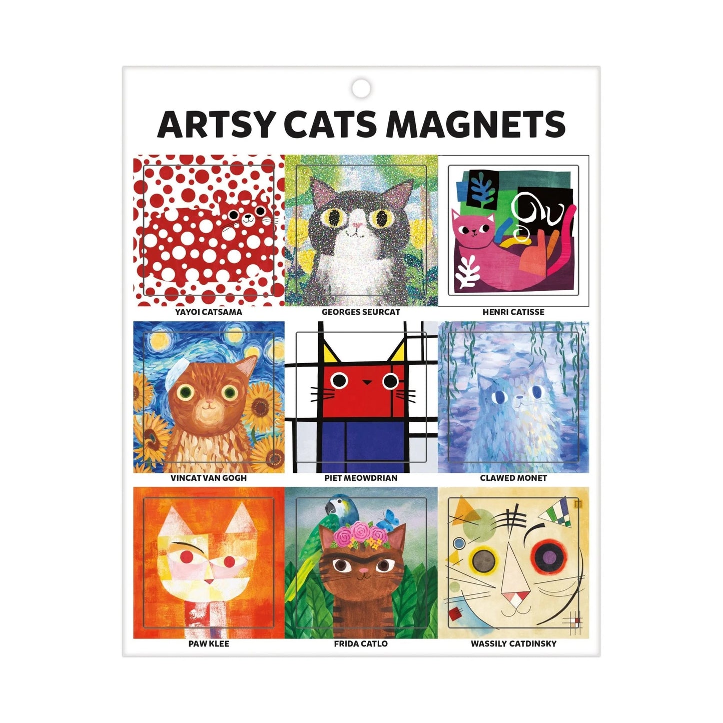 Artsy Cat Magnets
