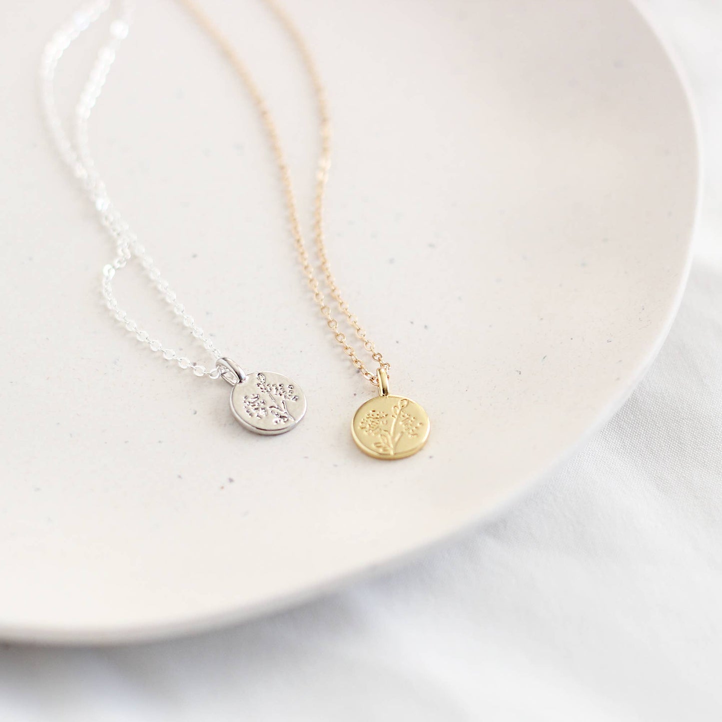 Wildflower Necklace: Gold