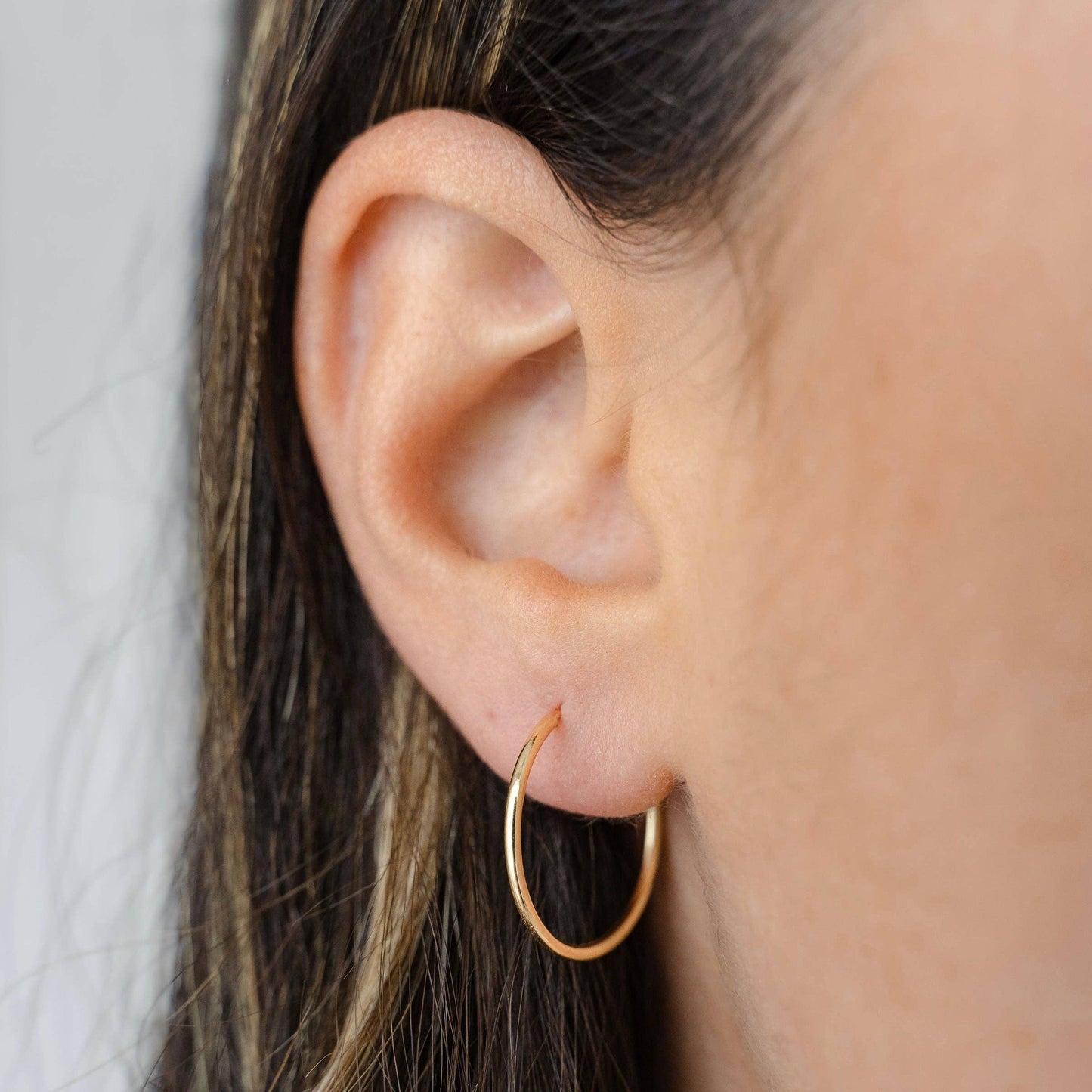 Thin Hoops: Gold Filled / 12mm