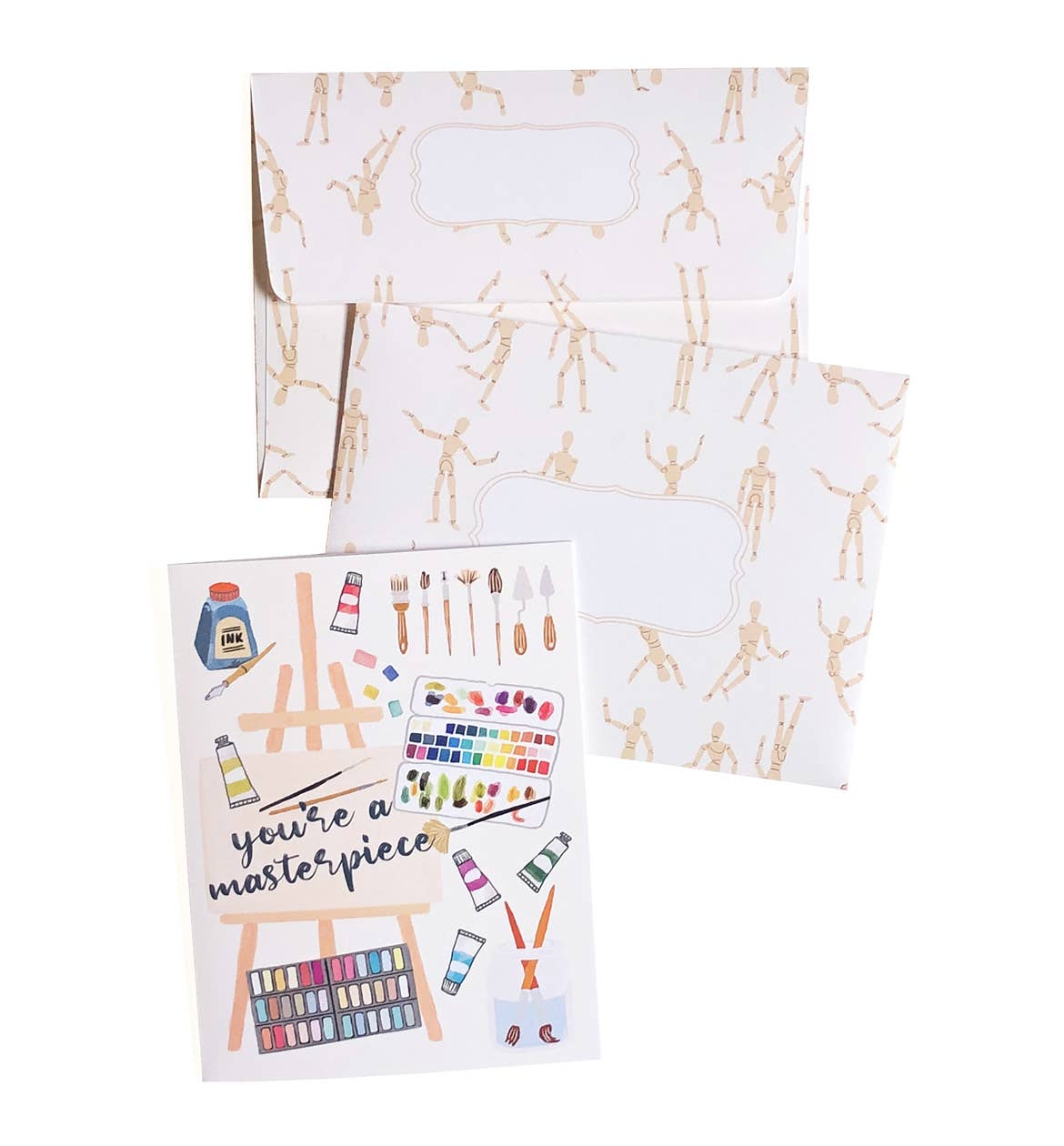 You're a Masterpiece – Art Supplies Themed Appreciation Card