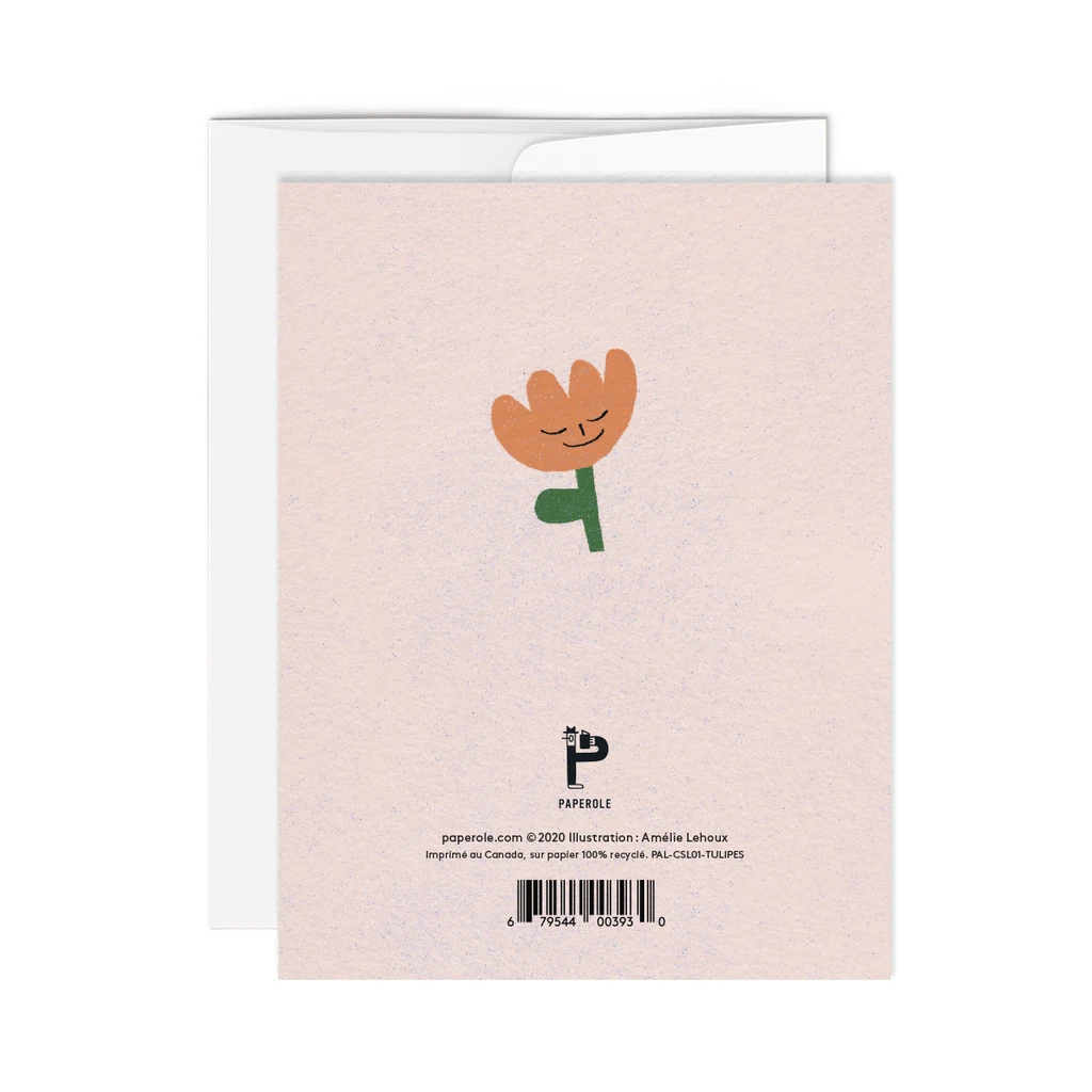 TULIPES — Greeting card