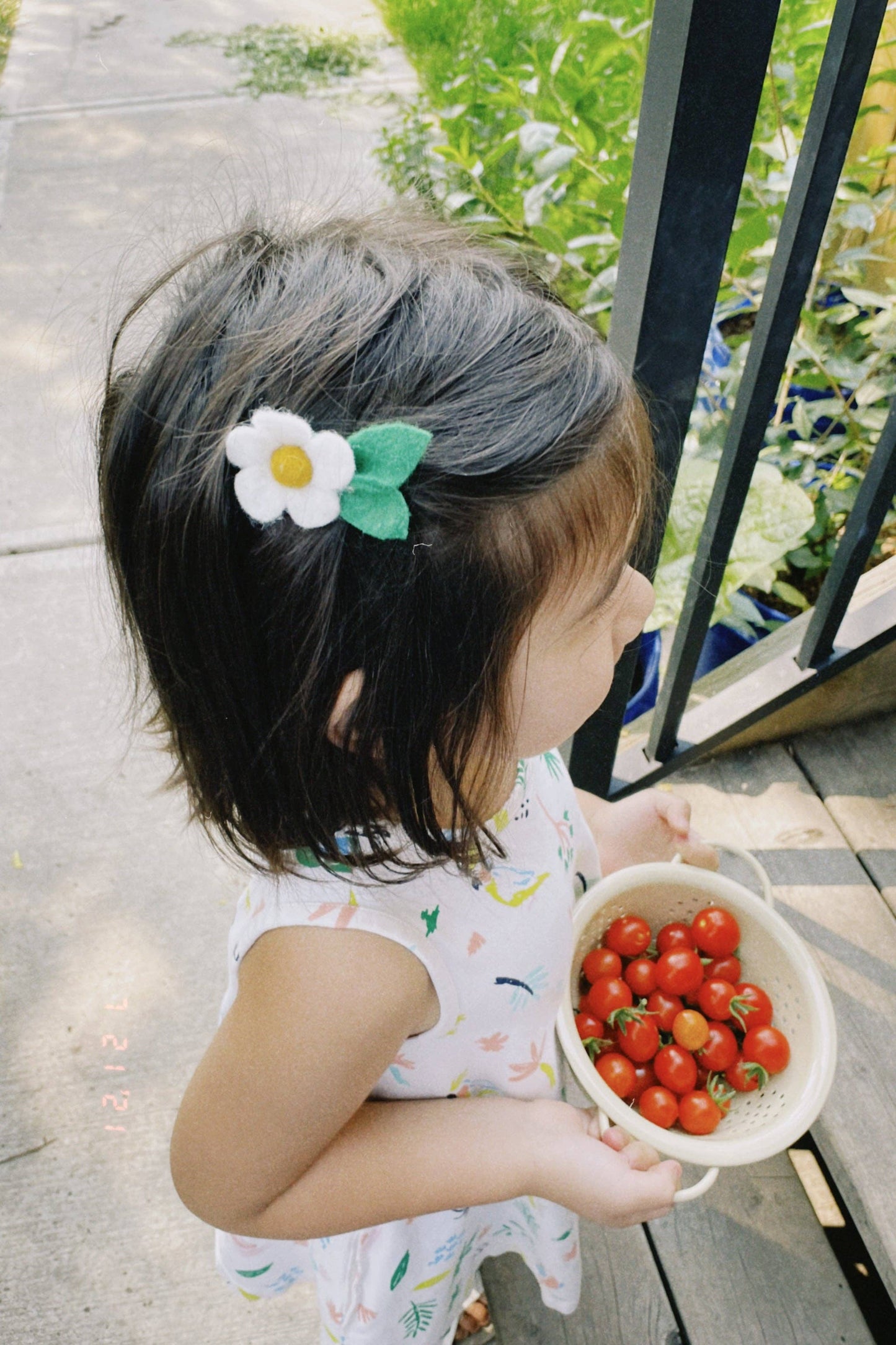 Daisy Hair Tie l April Birth Month Flower