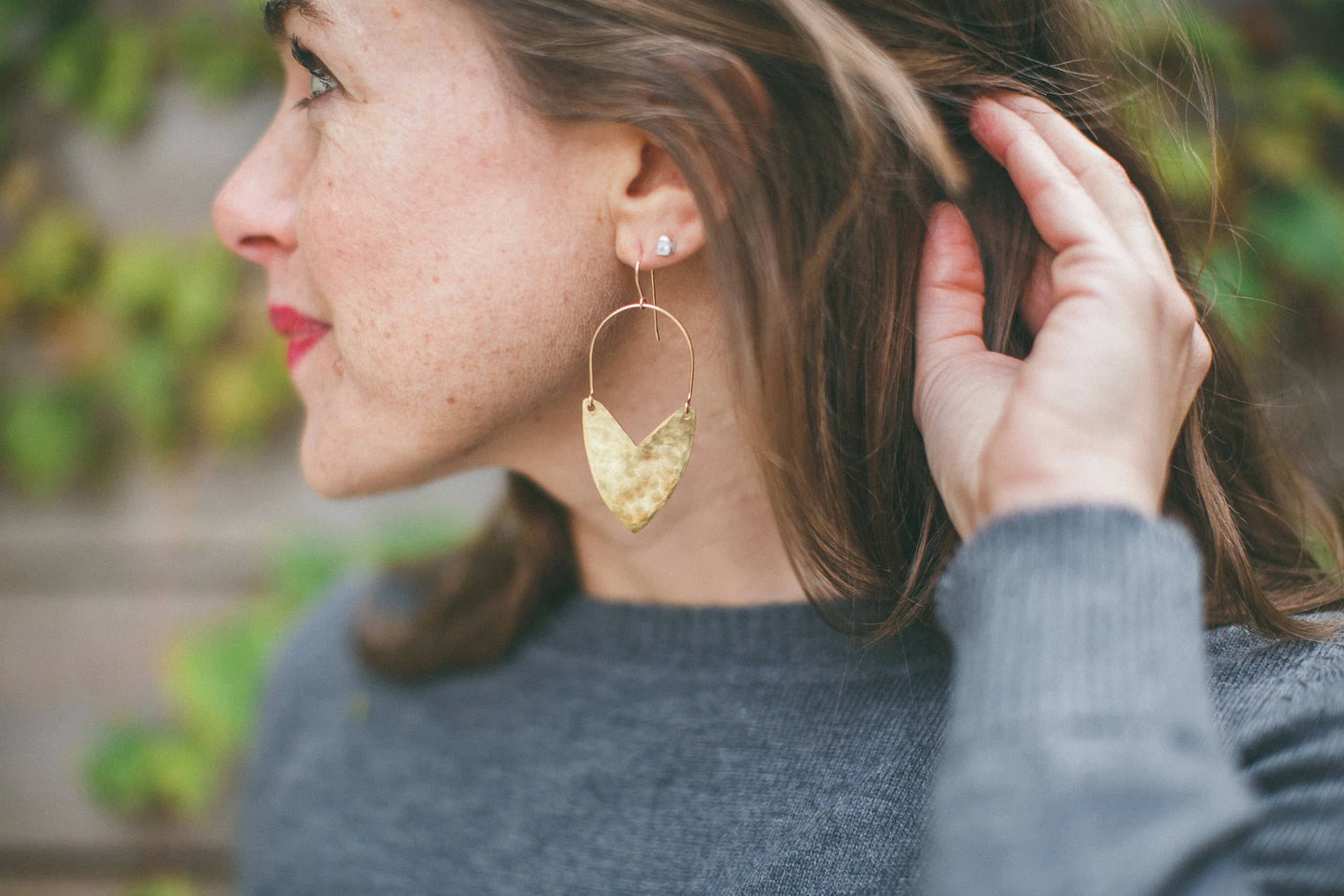 Tulip Shield Mini Earring