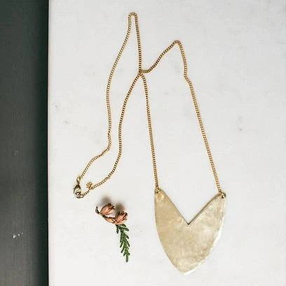 Tulip Shield Necklace