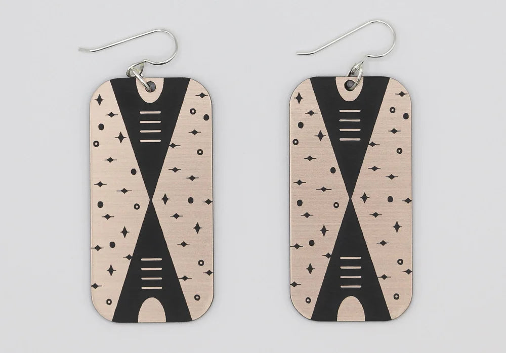 Tipi Morning and Night Sky Earrings