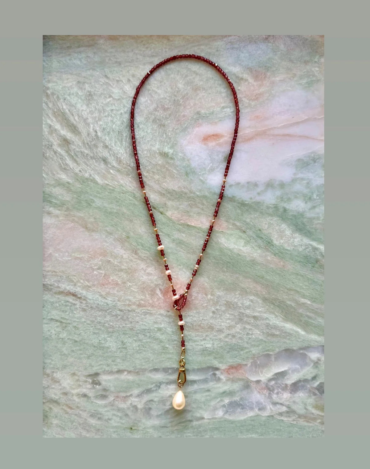 Nacarat Y Necklace
