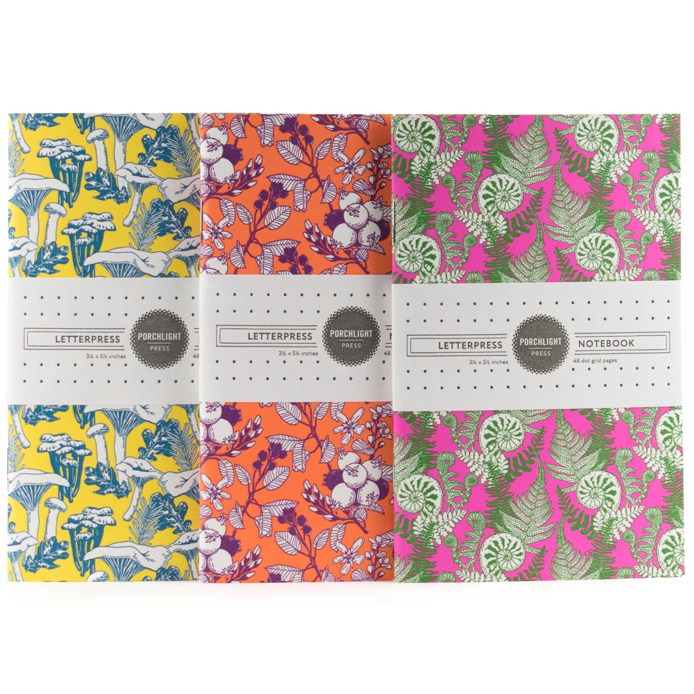 Forest Foraging Series: Assorted 3-pack Pocket Notebooks