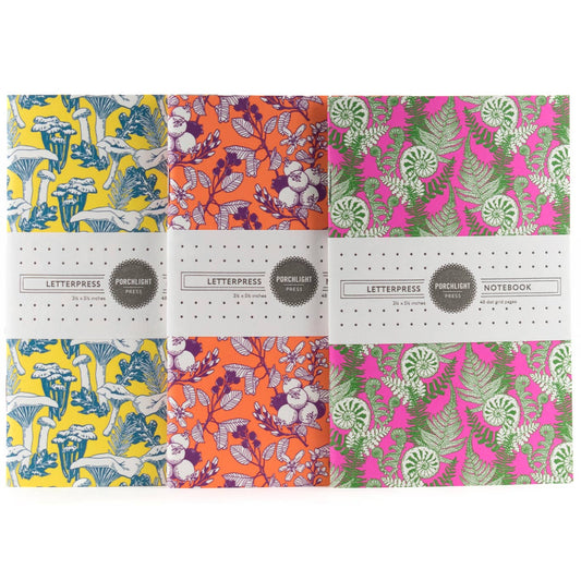 Forest Foraging Series: Assorted 3-pack Pocket Notebooks
