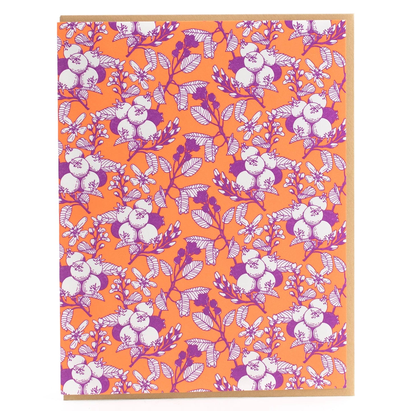 Saskatoon Berry Pattern Forest Card